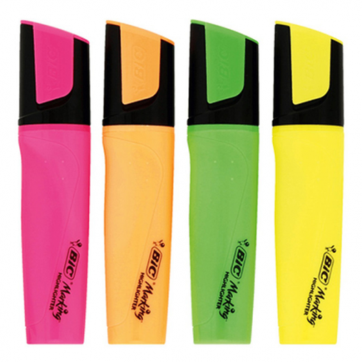 SURLIGNEUR HIGHLIGHTER FLAT BIC