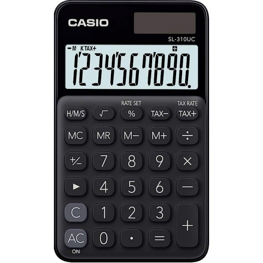 CALCULATRICE DE POCHE CASIO NOIR -SL-310UC-BK