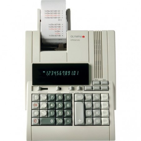 Olympia CPD512 Calculatrice De Bureau Imprimante 12 Chiffres - Impression Bicolore